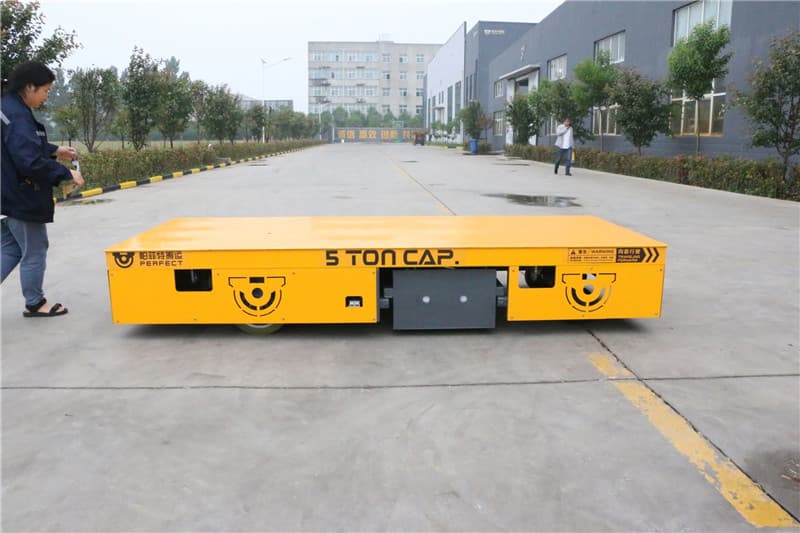 5 ton trackless electric transfer trolley