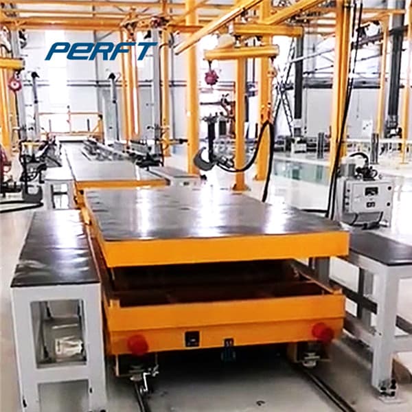 Example of a Low Pressure Rail Transfer Cart for Workshop Line