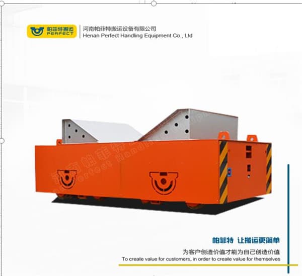 10 ton motorized rail transfer trolley