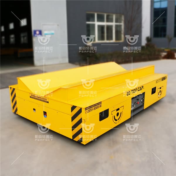 5 tons battery powered coil transfer cart remote control move on cement floor