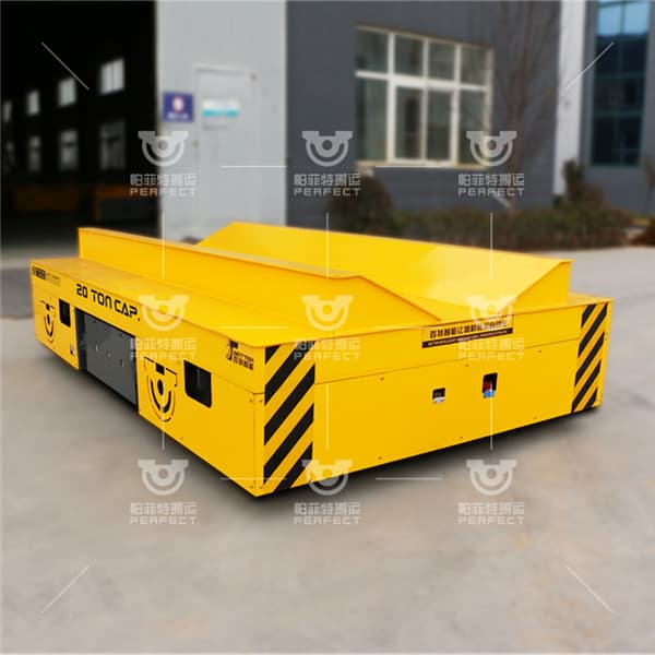 5 tons electric coil transfer trolley automatic charging hand operated