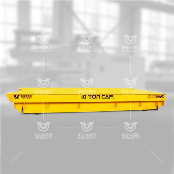 Industrial Flatbed Battery Transfer Cart Self Propelled Hand Operated