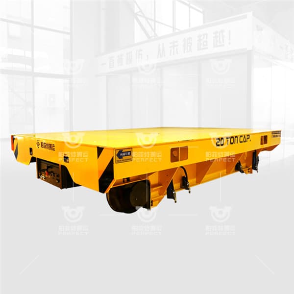 Motor Power 17 Tons Load Battery Transfer Trolley For Concrete Handling