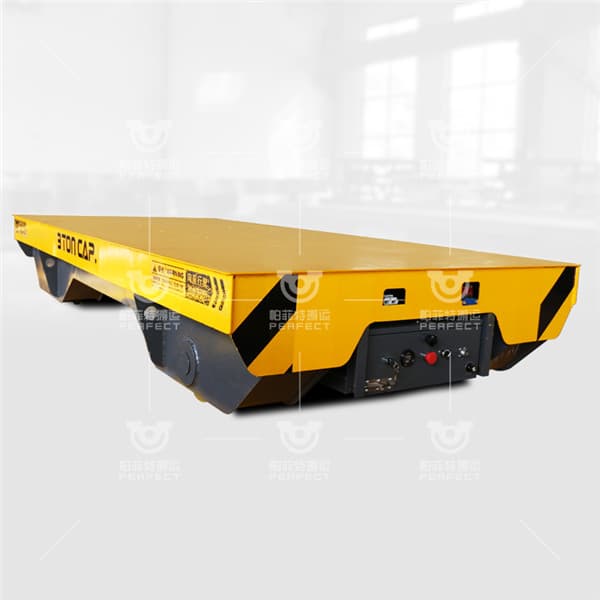 Copper Coil Transfer Trolley Steerable Vehicle On Rails Battery Power Trolley