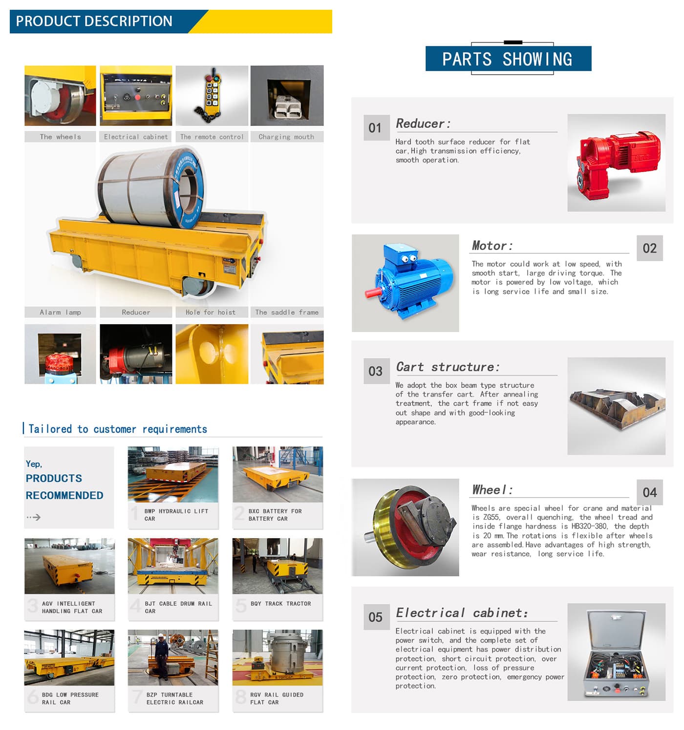 10 ton transfer cart factory