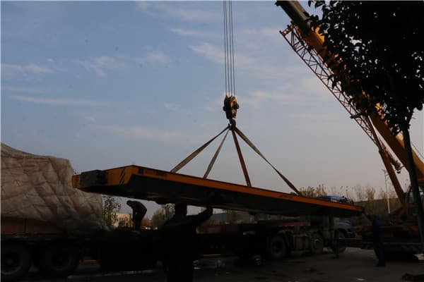 rail transfer trolley on cement floor America