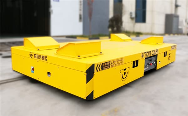 small platform industrial rail-mounted rail coil car with lifting device