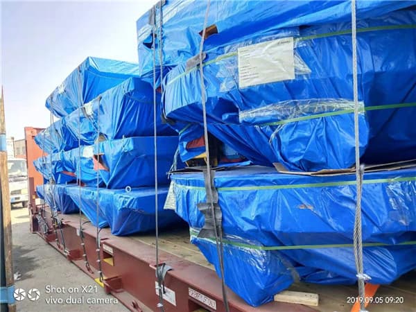 transfer trolley on rail for tunnel construction Spain