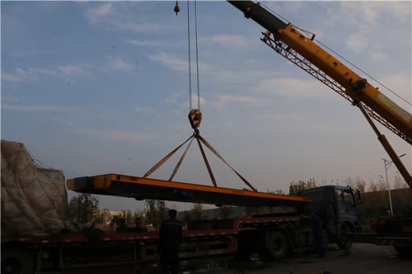 material handling transfer trolley precast concrete workshop using Saudi Arabia