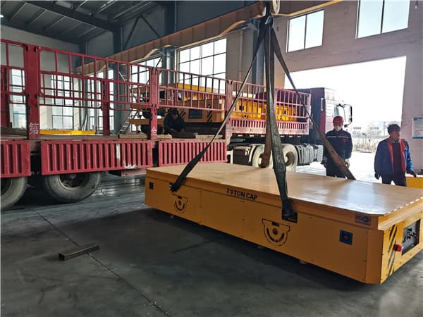 transfer trolley on rail for die plant cargo handling Malaysia