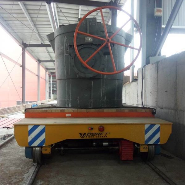 Rail guided transfer car 120t for Shandong Foundry Metallurgical Company